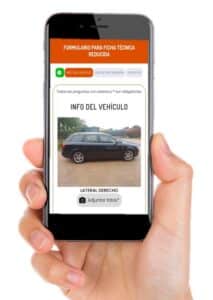 Vista del formulario de ficha reducida de Proyecta Ingeniería