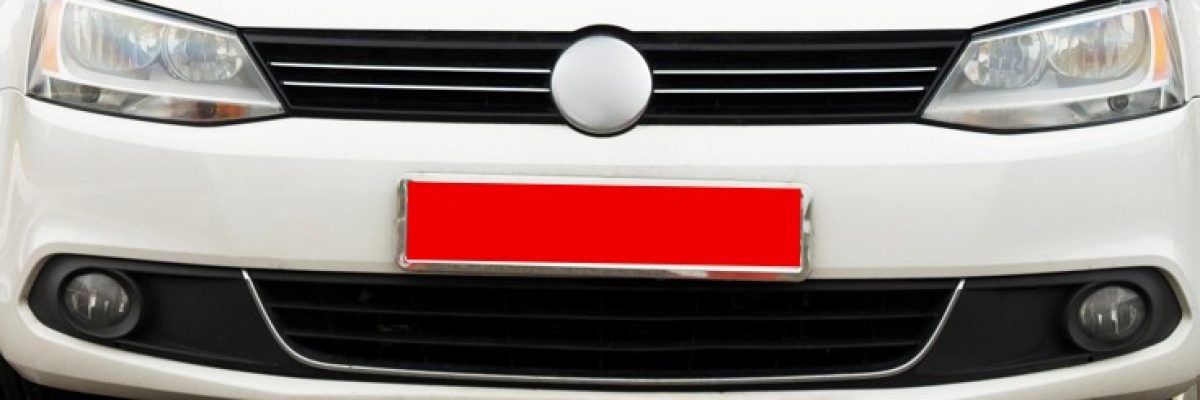 placas rojas en coche importado
