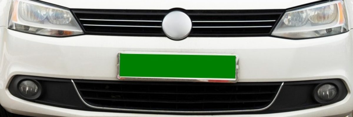 placas verdes coche importado